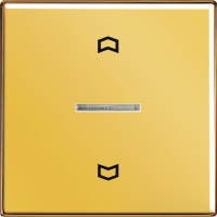 Накладка выключателя жалюзийного электронного нажимного JUNG LS 990/ LS-design/ LS plus Имитация золота