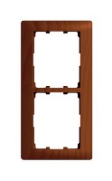 Рамка 2-постовая вертикальная Legrand Galea Life Вишня/Cherry wood