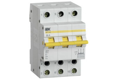Выключатель-разъединитель трехпозиционный 4P 16А IEK ВРТ-63 IEK ВРТ MPR10-4-016