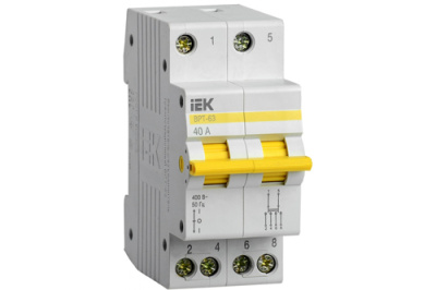 Выключатель-разъединитель трехпозиционный 2P 40А IEK ВРТ-63 IEK ВРТ MPR10-2-040