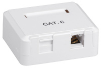 Настенная инф.розетка RJ-45, кат.6, 2-порта ITK