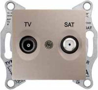 Розетка TV-SAT проходная 4dB Schneider Electric Sedna Титан
