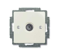 Розетка TV оконечная ABB BJB Basic55 chalet Белый