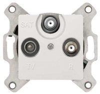 Розетка TV-FM-SAT оконечная Legrand Cariva Белый