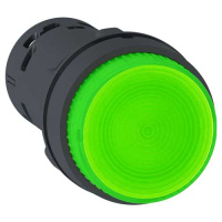Кнопка 22мм 220В зеленая с подсветкой XB7NJ0361 Schneider Electric 