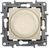 Светорегулятор поворотный без нейтрали 300 Вт Legrand Etika Cлоновая кость