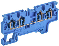 ARMAFIX Клемма пруж. CX2.5-4 BU 2,5мм2 4-конт. синяя IEK