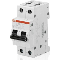 Автоматический выключатель 2P 8A (K) 10kA ABB S202M