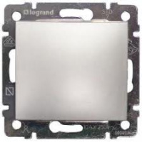 Выключатель 1-клавишный 2-полюсный 16A Legrand Valena Алюминий