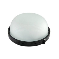 Светильник накладной, круг 254х240х117мм, 100W, Е27, IP54 / черный TDM НПБ