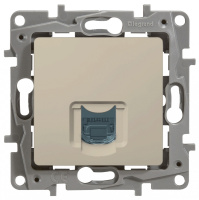Розетка RJ45 категория 5e UTP IEK Etika Cлоновая кость