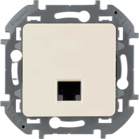 Розетка информационная RJ 45 - категория 6 - UTP IEK Inspiria Слоновая кость