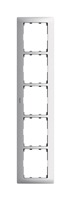 Рамка 5-постовая вертикальная Legrand Galea Life Тертый Алюминий/Metal Brushed Aluminium