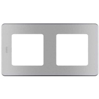 Рамка декоративная универсальная, 2 поста, Legrand Inspiria Алюминий