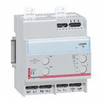 Дистанционно управляемый светорегулятор - для люминесцентных ламп с электронными балластами 1-10 В - 1000 ВА - 4 модуля Legrand