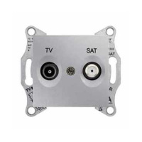 Розетка TV-SAT проходная 4dB Schneider Electric Sedna Алюминий