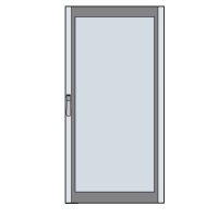 Дверь со стеклом 500x400мм ABB SR2