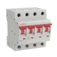 Автоматический выключатель модульный YON max типа MD63S, 4,5кА, 4 полюса, хар-ка C, 2А DKC