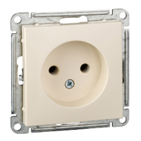 W59 Розетка без заземления без шторок, 16А, механизм, слоновая кость Schneider Electric