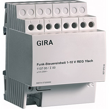 Устройство радиоуправления ЭПРА л/л REG-типа 1-10В на DIN-рейку Gira FKB-SYS Gira Funkbus System 113700Gira