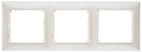 Рамка 3-постовая горизонтальная Legrand Valena Жемчужный