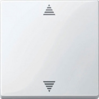 Накладка выключателя кнопочного для управления приводами жалюзи/рольставней Merten System M Белый глянeц