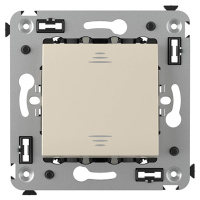 Выключатель одноклавишный в стену, "Avanti", "Ванильная дымка" DKC