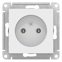 Розетка без заземления 16A механизм Schneider Electric AtlasDesign Белый