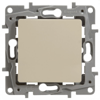 Переключатель 1-клавишный 10A винтовой зажим Legrand Etika Cлоновая кость