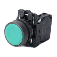 Systeme Electric Кнопка SB5 в сборе модульная 22мм зеленая с возвратом пластик 1НО