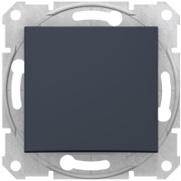 Переключатель 1-клавишный 16A Schneider Electric Sedna Графит