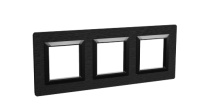 Рамка из алюминия, "Avanti", черная, 6 модулей DKC