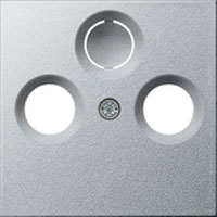 Накладка TV-FM/(SAT) розетки Gira System-55 Алюминий