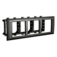 Рамка-суппорт "Avanti" для "In-liner Front", черный, 6 модулей DKC