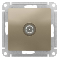 Розетка TV оконечная 1DB механизм Schneider Electric AtlasDesign Шампань