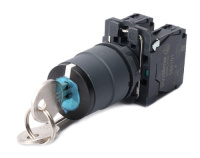 Systeme Electric Переключатель SB5 в сборе модульный 22мм 3 позиции с фиксацией ключ 2НО