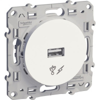 Зарядное устройство USB Schneider Electric Odace Белый