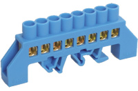 Шина ноль в комбинированный DIN-изолятор типа Стойка ШНИ-8х12-14-КС-С IEK N