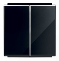 Клавиша 2-ая ABB NIE Sky Стекло черное 8511 CN