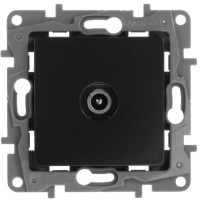 Розетка TV проходная Legrand Etika Антрацит