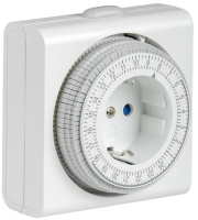 IEK РТМ-3 Розетка-таймер механ. 15мин 24ч 96on/off 16А IP20 