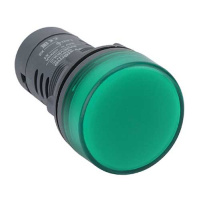 Systeme Electric Лампа сигнальная SB7 моноблочная 22мм зеленая LED 230В АС