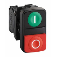 Кнопка 22мм двойная с маркировкой Schneider Electric