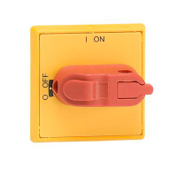 Ручка управления для установки на дверь для OT16...125F / красно-желтый, IP54 ABB OHYS3AH