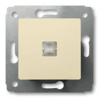 Переключатель 1-клавишный на 2 направления с подсветкой 10A Legrand Cariva Слоновая кость