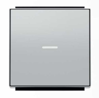 Клавиша 1-ая с линзой подсветки ABB NIE Sky Серебристый алюминий 8501.3 PL
