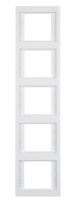Рамка 5-постовая вертикальная Berker K.1/K.5 Полярная белизна глянцевый