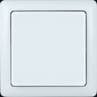 Выключатель 1-клавишный 6A накладной в сборе Wessen Хит Белый