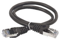 Коммутационный шнур (патч-корд), кат.5Е FTP, 1м, черный ITK