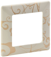 Рамка 1-постовая Legrand Valena Life Ампир Бежевый